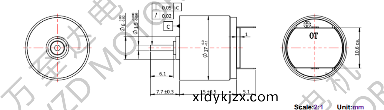 OT-CM1715空心桮電機-萬至達電(dian)機