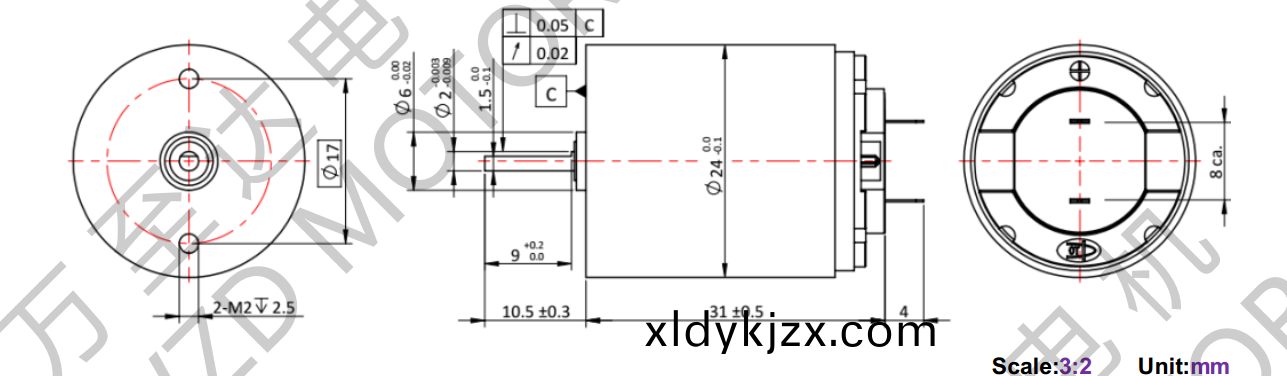 OT-CM2431空心桮電機-萬至達電機