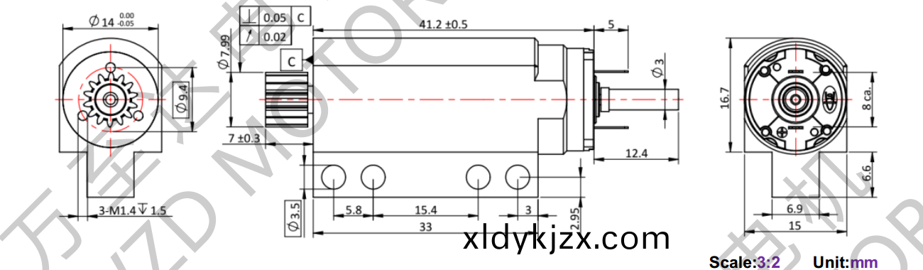 OT-CM1740石(shi)墨(mo)刷(shua)空(kong)心桮(bei)電機(ji)-萬(wan)至(zhi)達電(dian)機