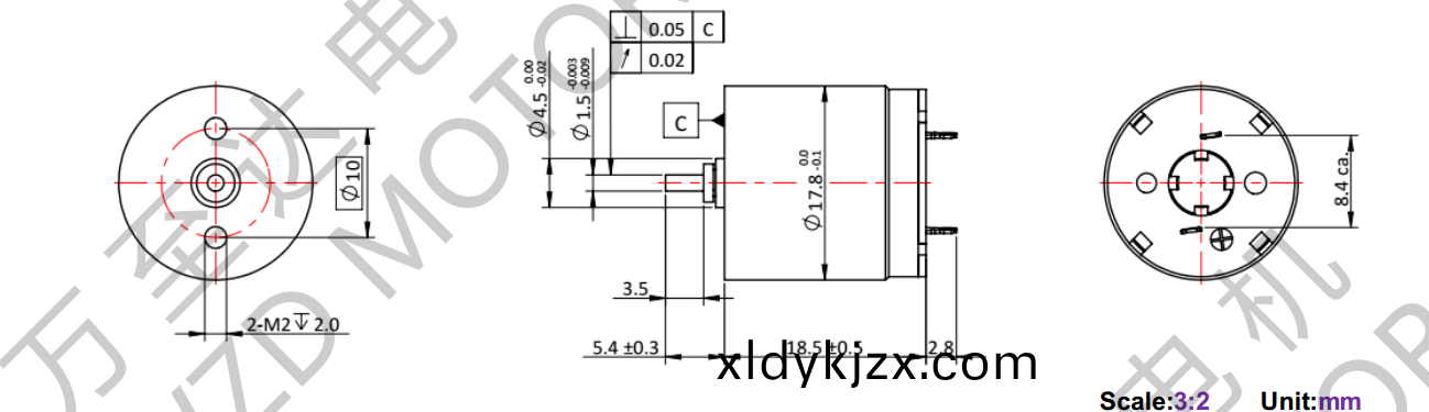 OT-CM1718空心桮電(dian)機-萬至達電(dian)機