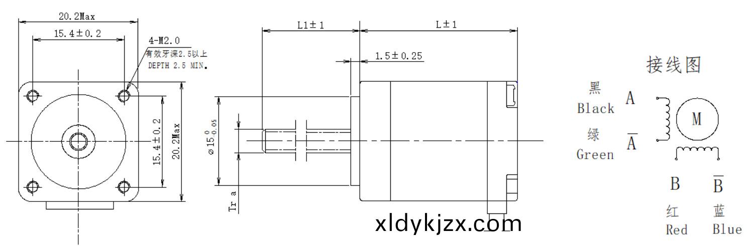 20係列絲桿電機(ji)結構(gou)