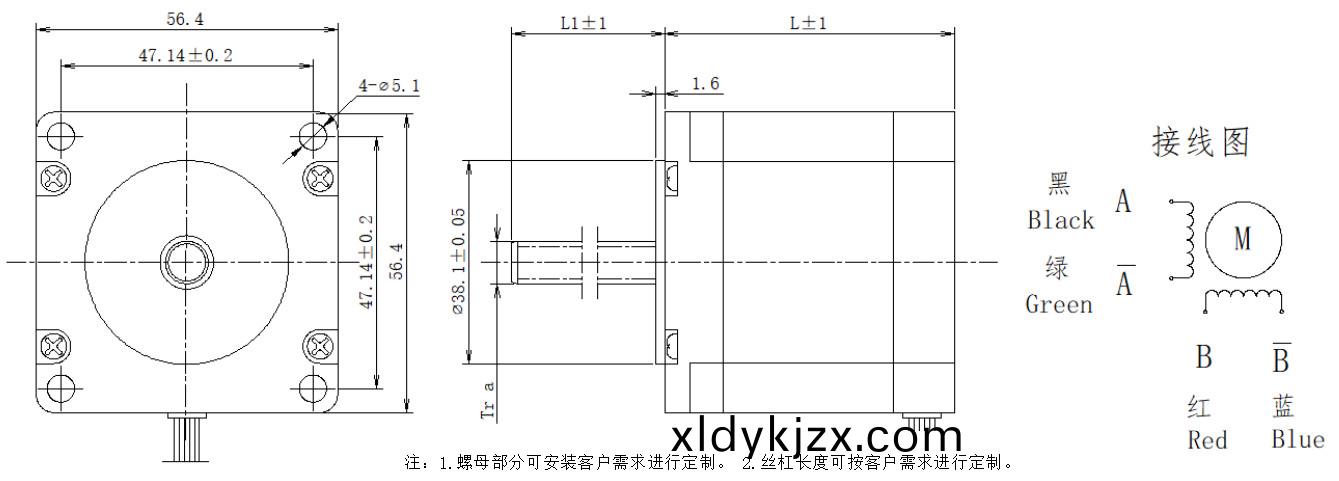 57係(xi)列(lie)絲(si)桿(gan)電(dian)機(ji)結(jie)構(gou)